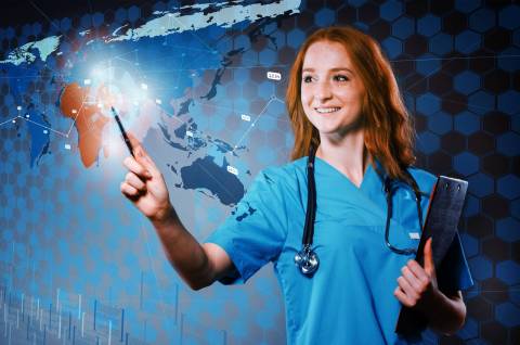 traveling nurse traveling nurse with map