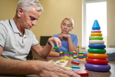 Occupational Therapy in Mental Health a patient is performing a task in occupational therapy in mental health practices
